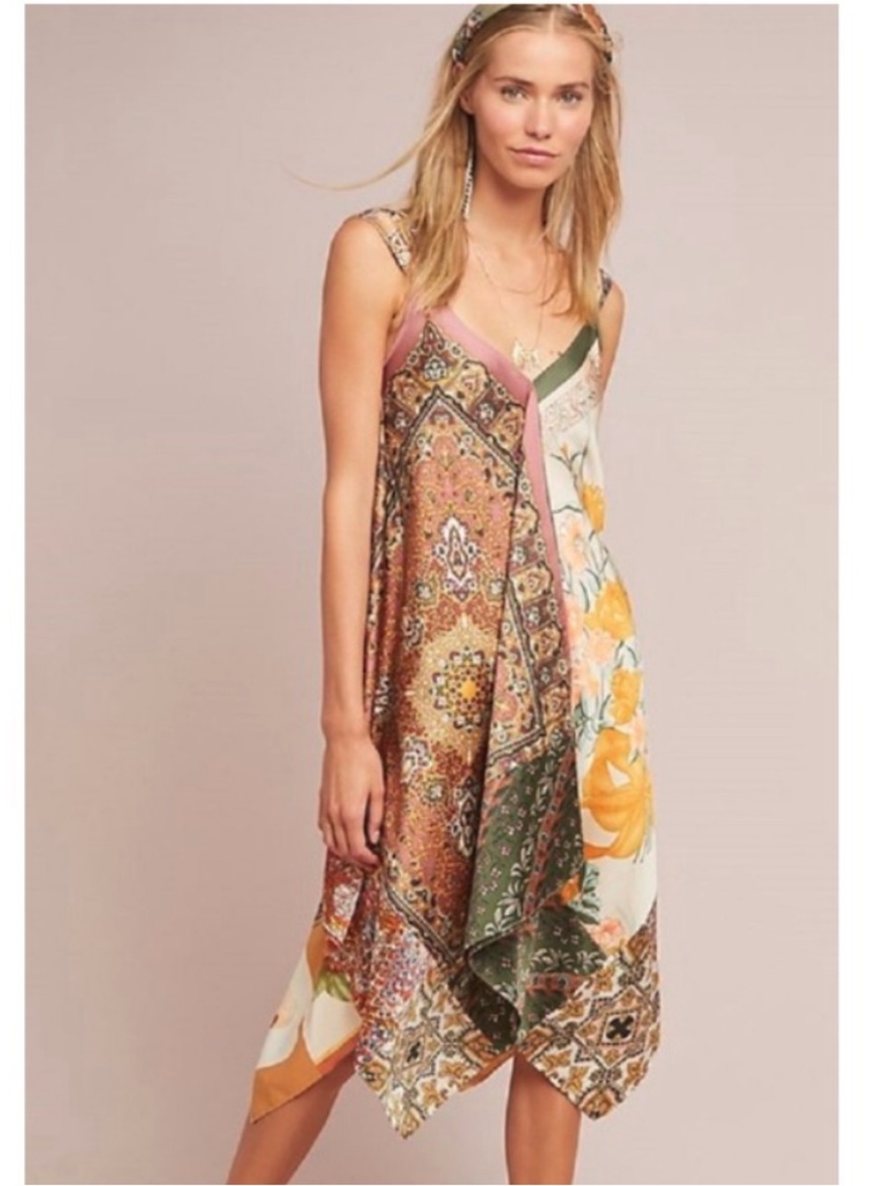 Anthropologie Sebou Scarf Dress Boho